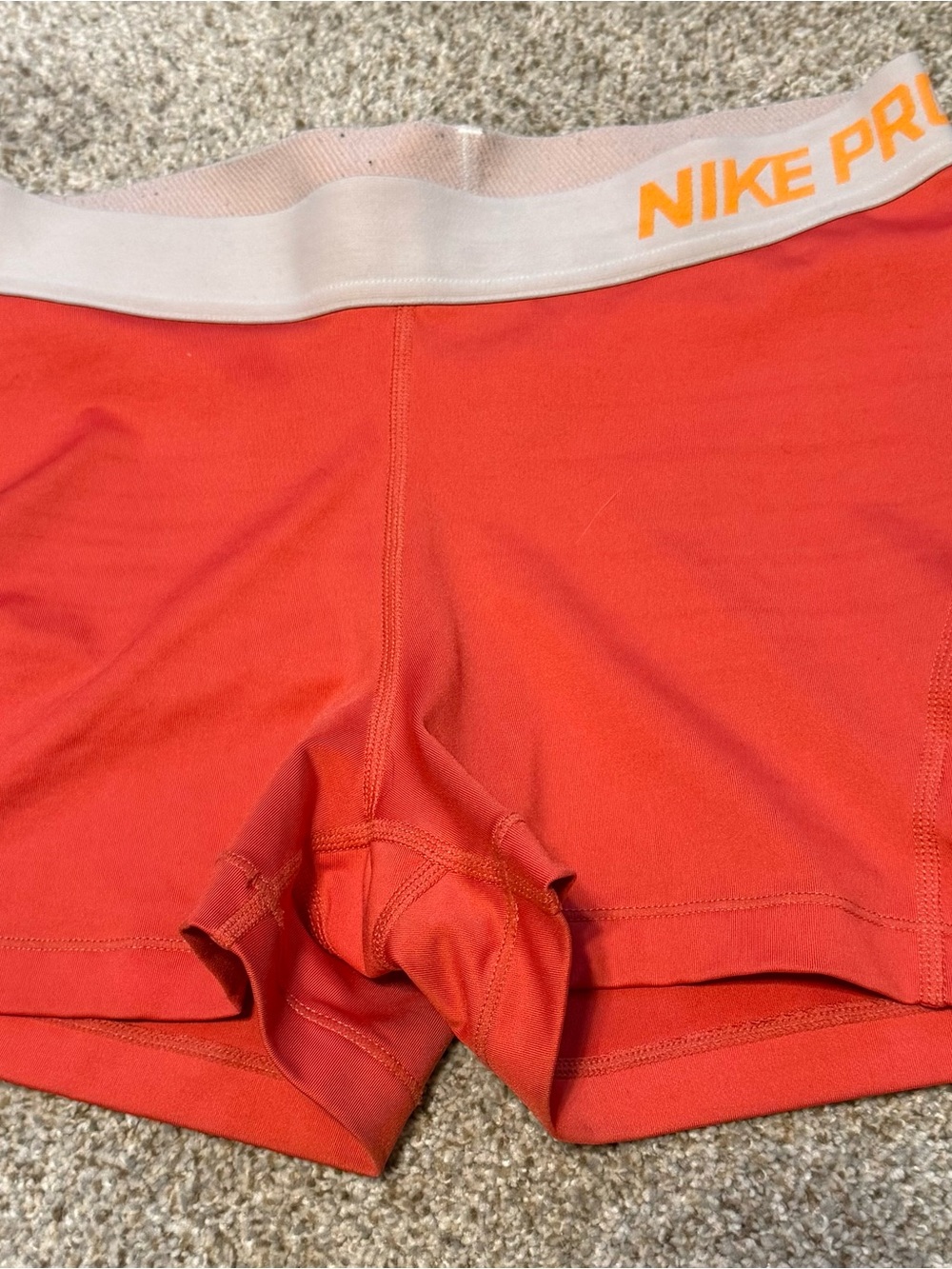 Nike Pro 3" Dri-FIT Compression Shorts - Bright Coral/Orange - Small